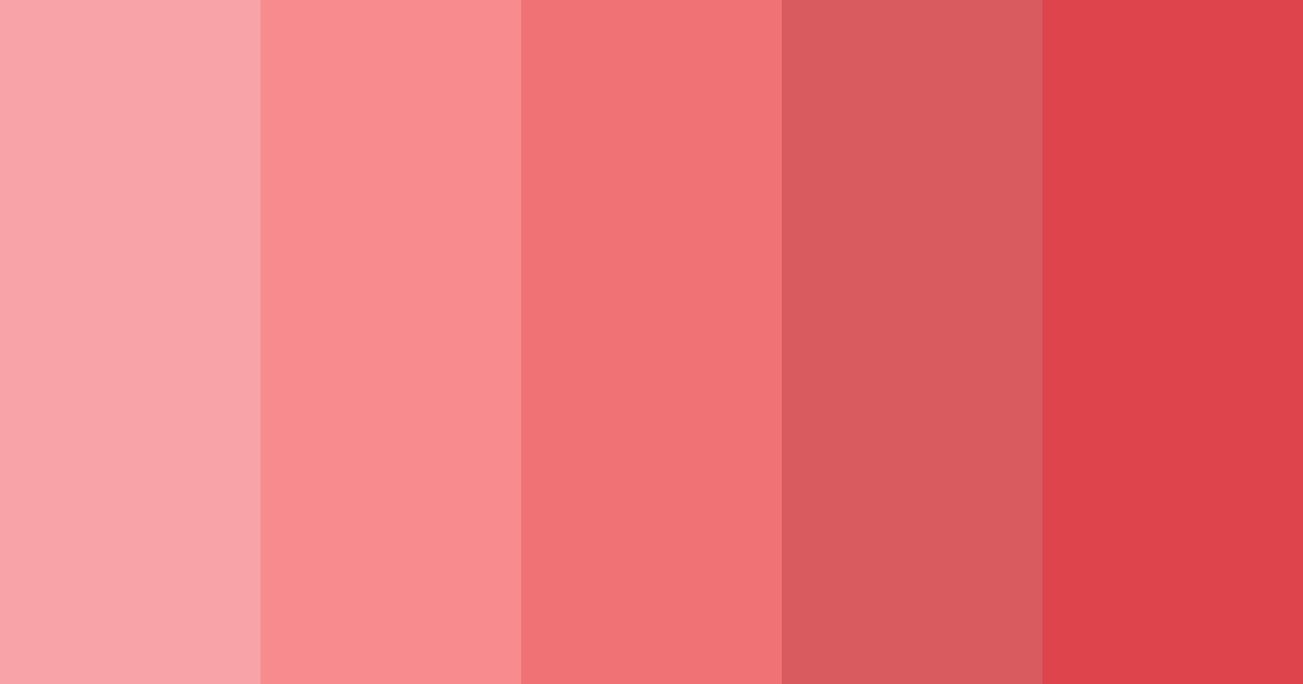 Download red shades color palette PNG image (landscape)