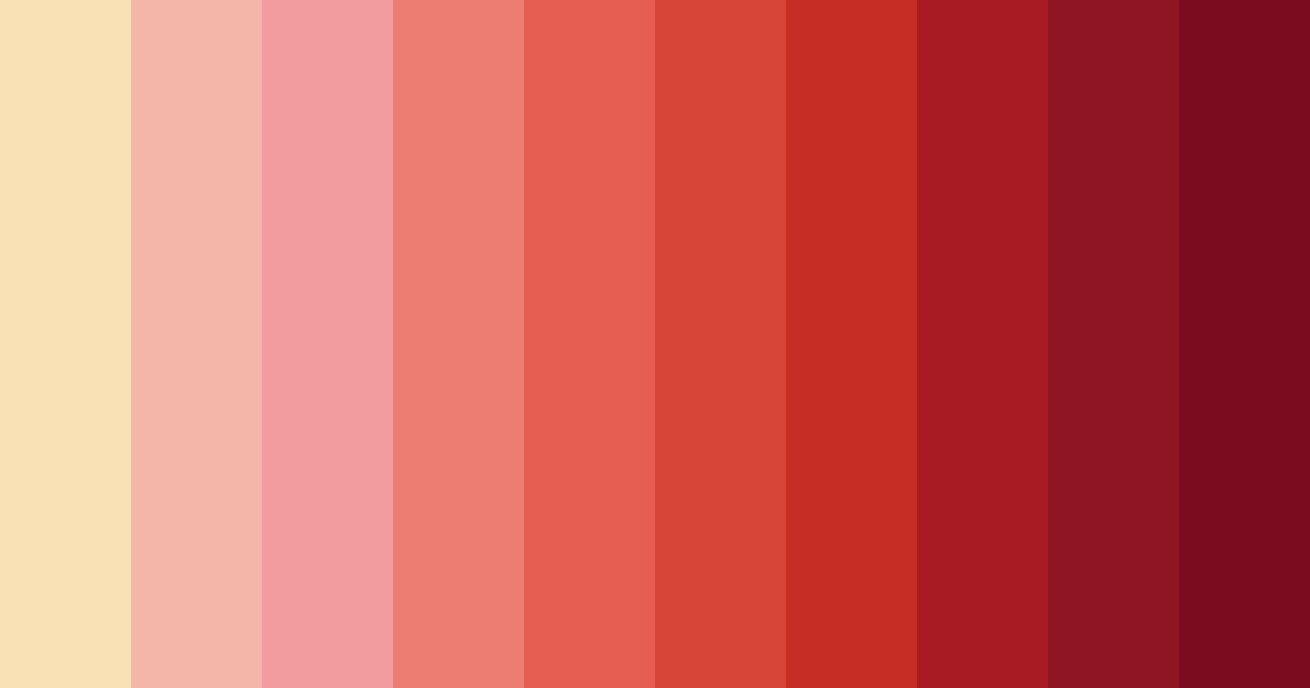 Download crimson sunset blossoms color palette PNG image (landscape)