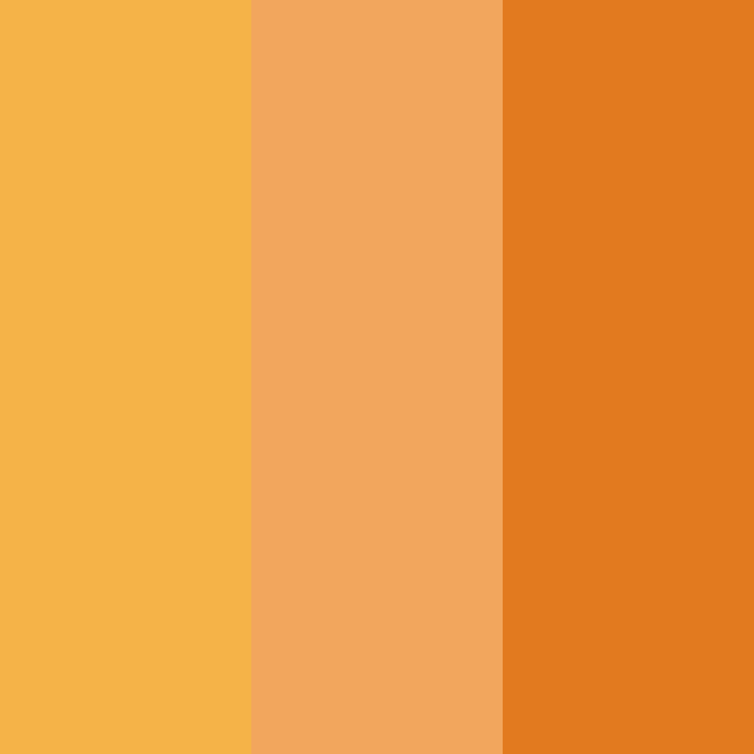 Download orange june color palette PNG image (square)