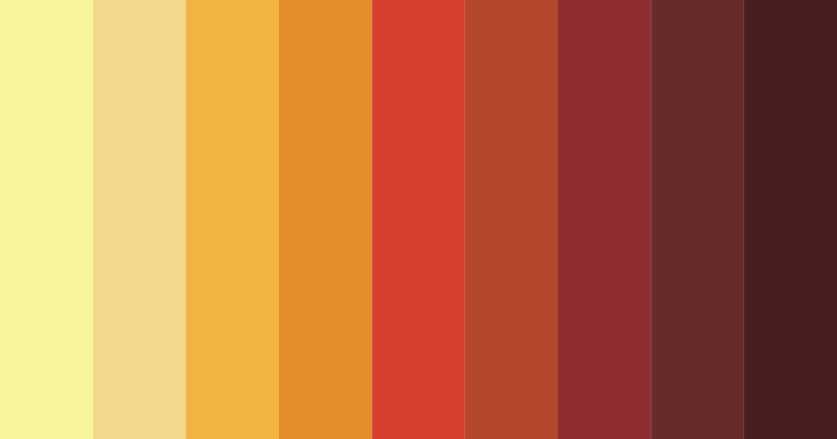 Download warm contrast color palette PNG image (landscape)