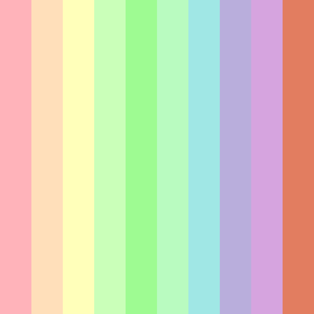 Download whimsical harmony color palette PNG image (square)