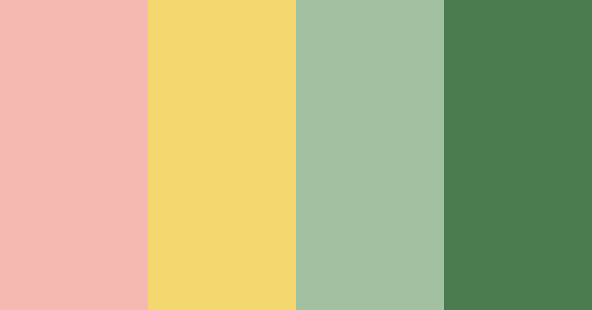 Download blush & fern harmony color palette PNG image (landscape)