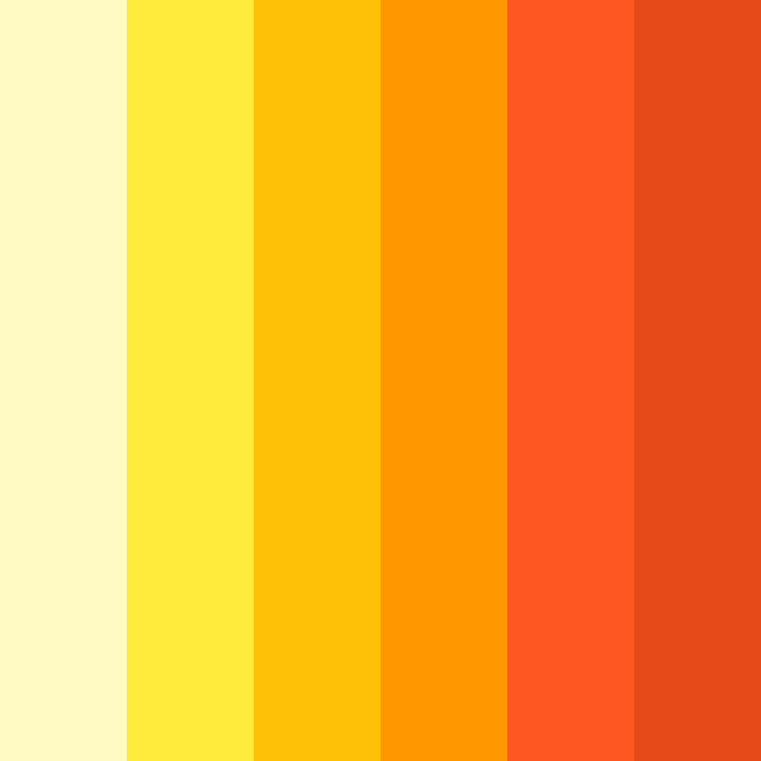 Download sunny citrus burst color palette PNG image (square)