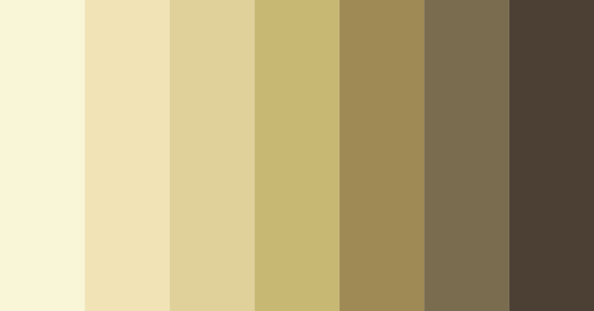 Download shades of beige color palette PNG image (landscape)