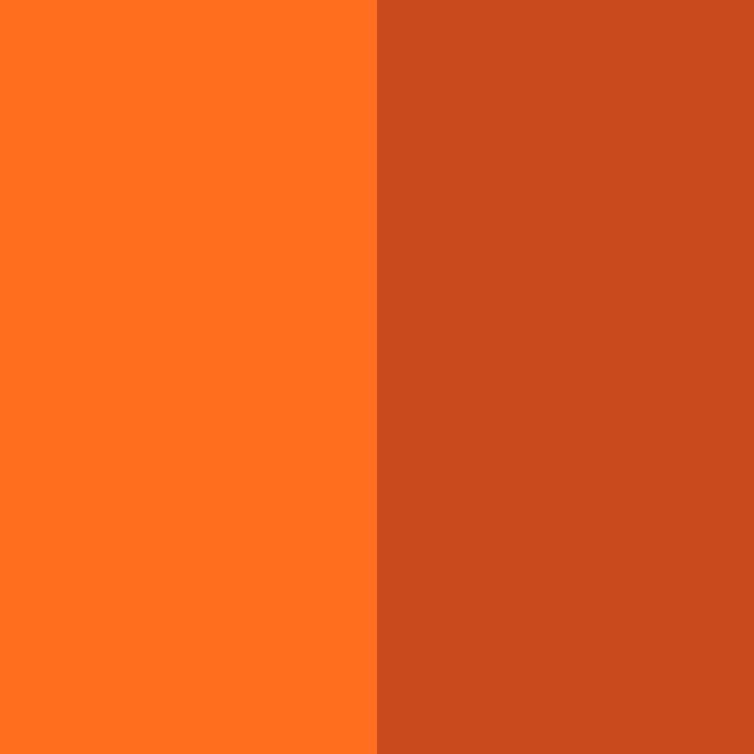 Download vibrant vermilion color palette PNG image (square)