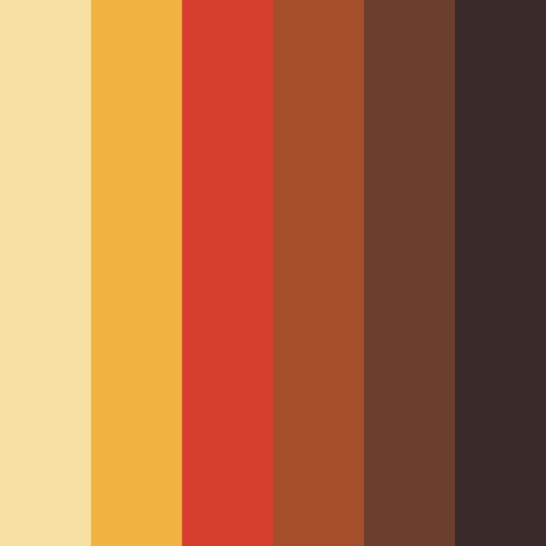 Download warm earthy tones color palette PNG image (square)