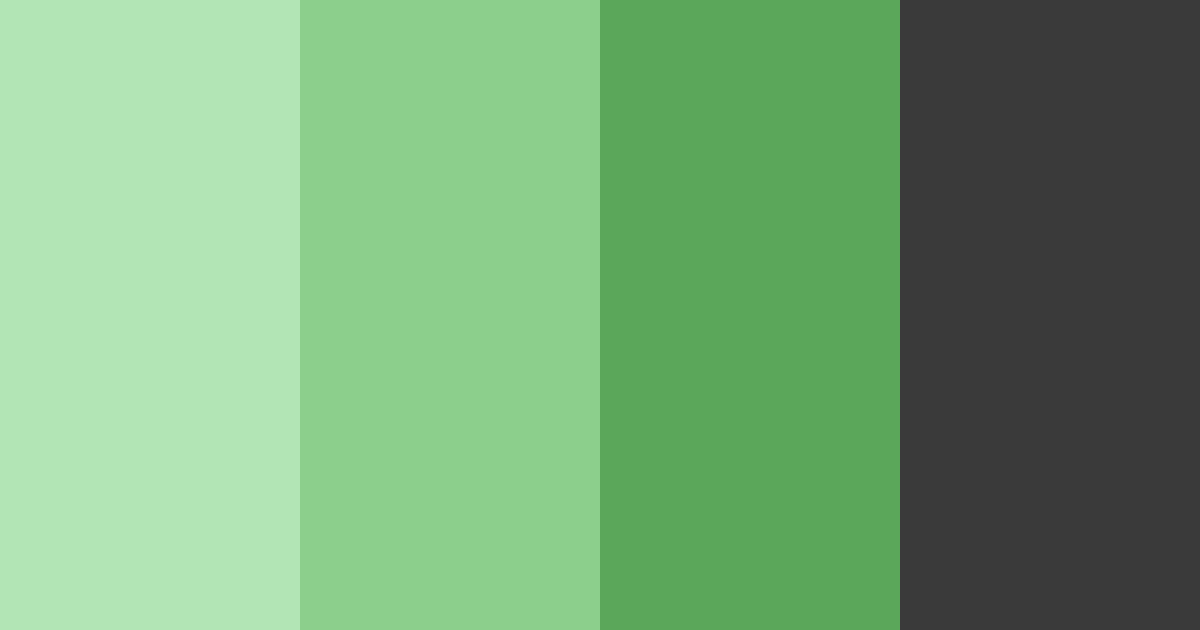 Download shades of green and black color palette PNG image (landscape)