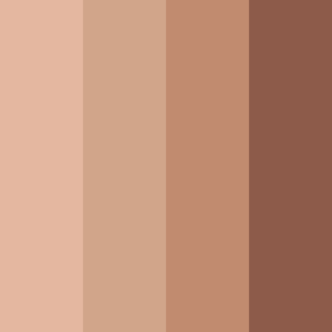 Download caramel delight color palette PNG image (square)