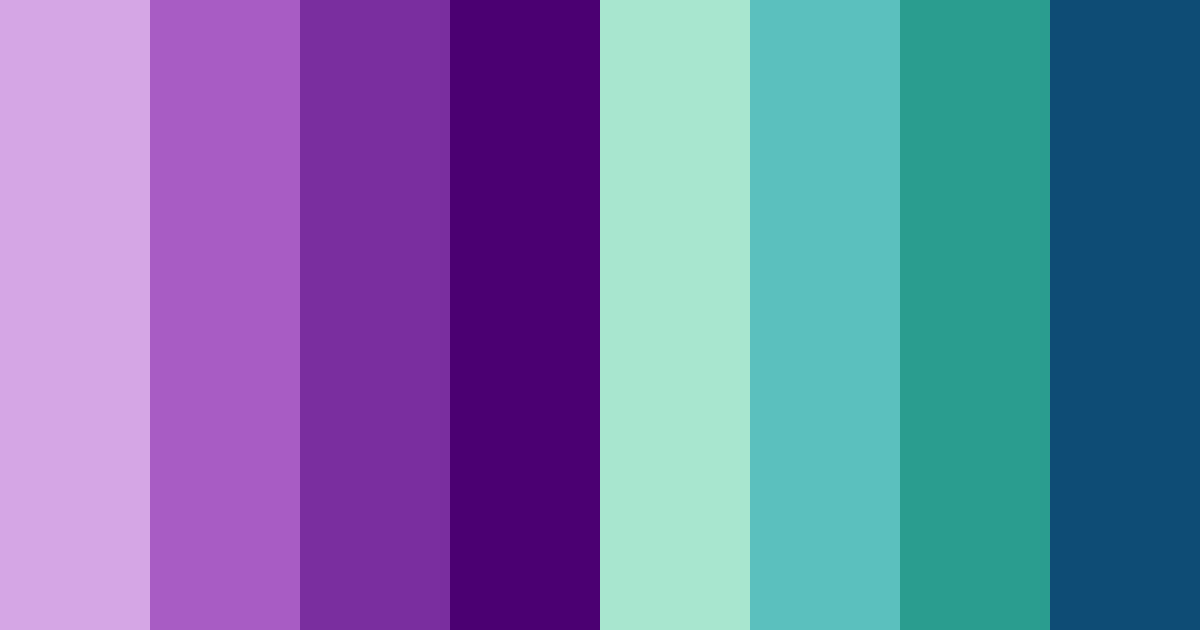 Download vibrant purple green color palette PNG image (landscape)