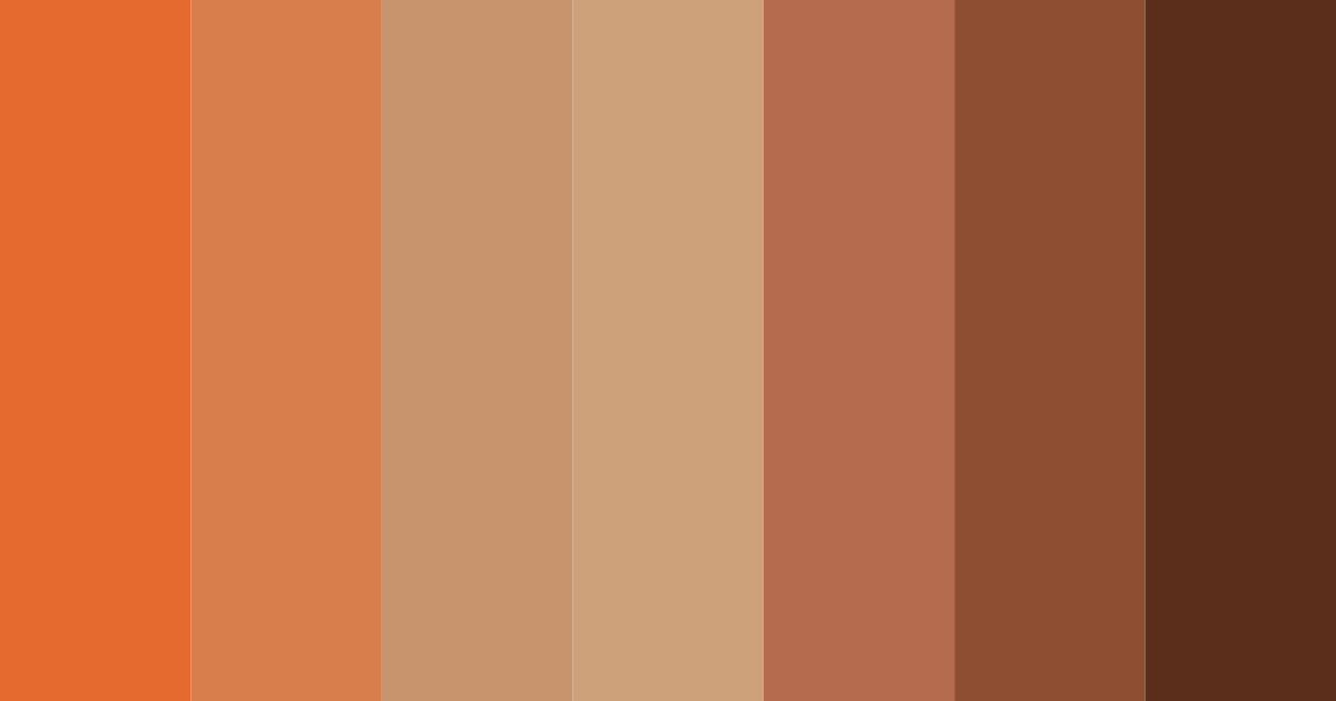 Download rusty shades color palette PNG image (landscape)
