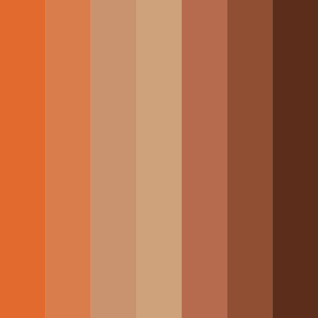 Download rusty shades color palette PNG image (square)