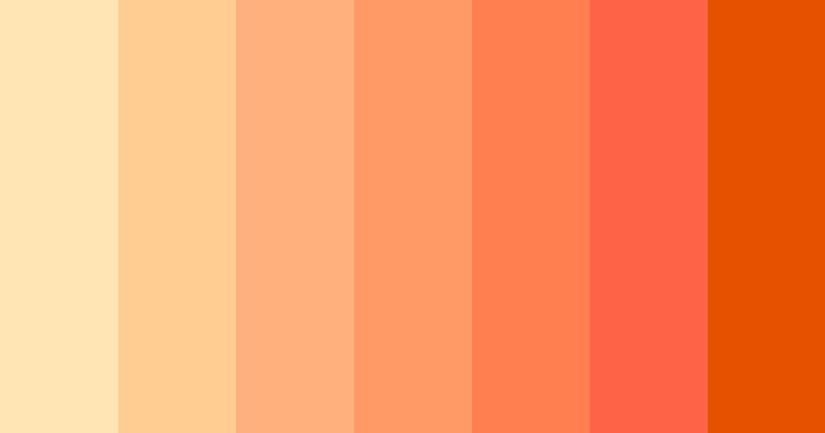 Download sunset sorbet color palette PNG image (landscape)