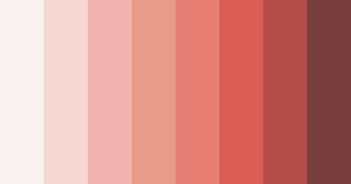 Download blushing rosewood color palette PNG image (landscape)