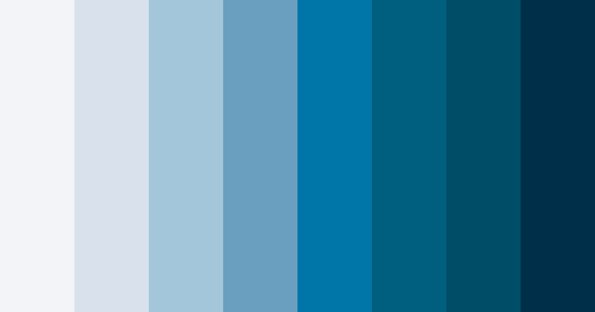 Download blue depths color palette PNG image (landscape)