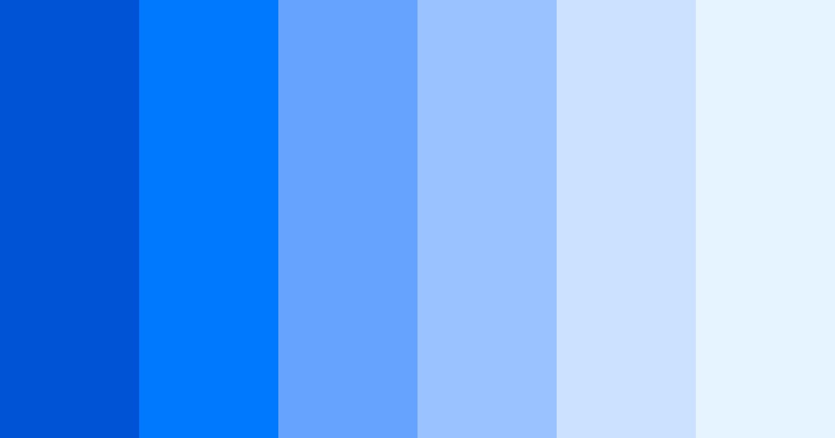 Download shades of blue color palette PNG image (landscape)