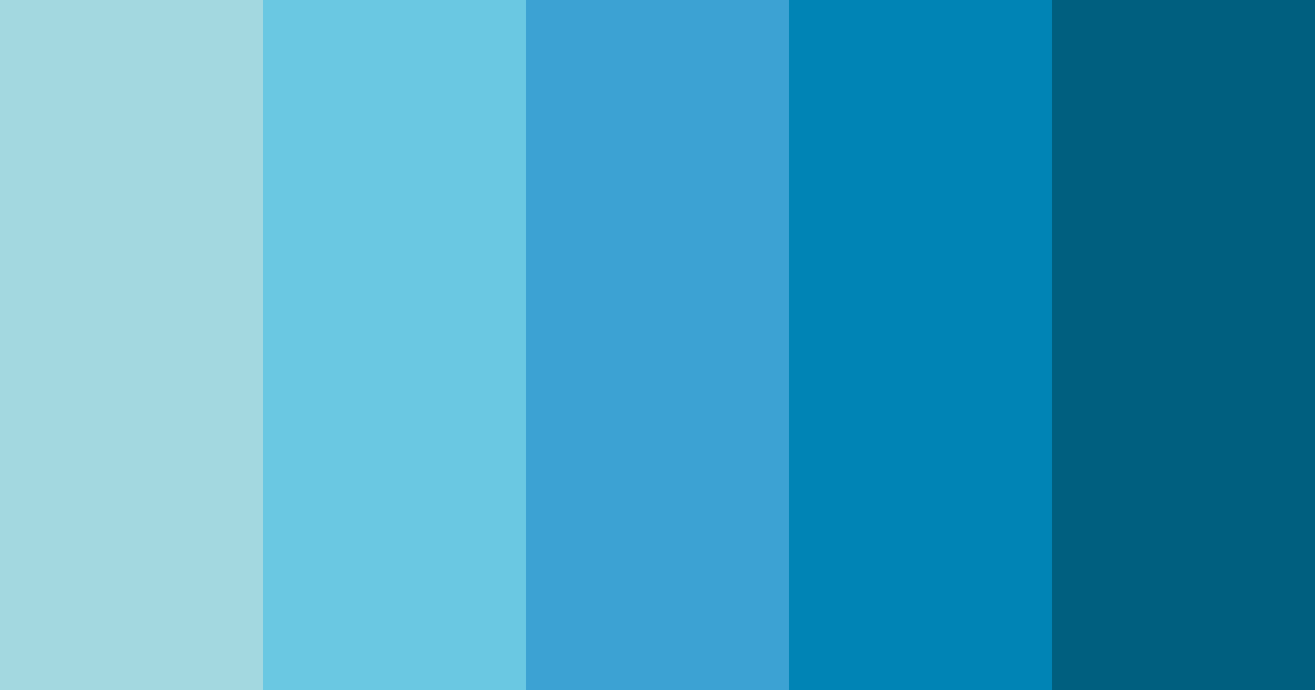 Download celestial blues color palette PNG image (landscape)