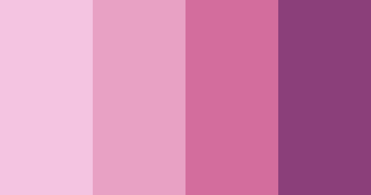 Download pink kimono color palette PNG image (landscape)