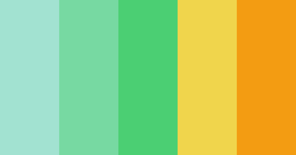 Download tropical oasis color palette PNG image (landscape)