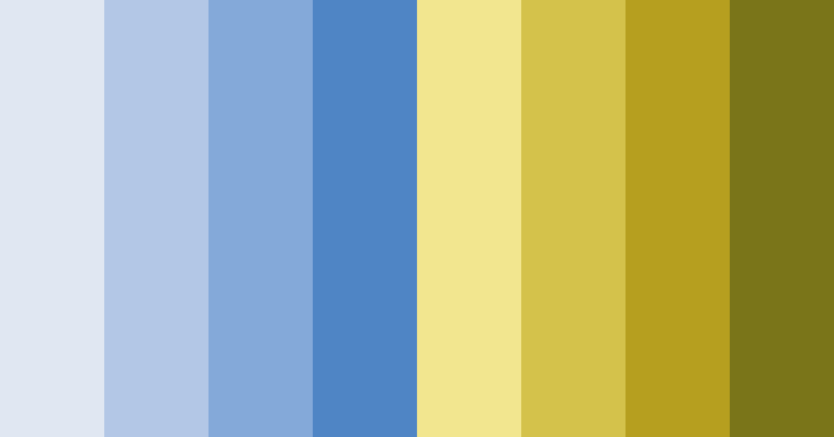 Download blue stone yellow color palette PNG image (landscape)