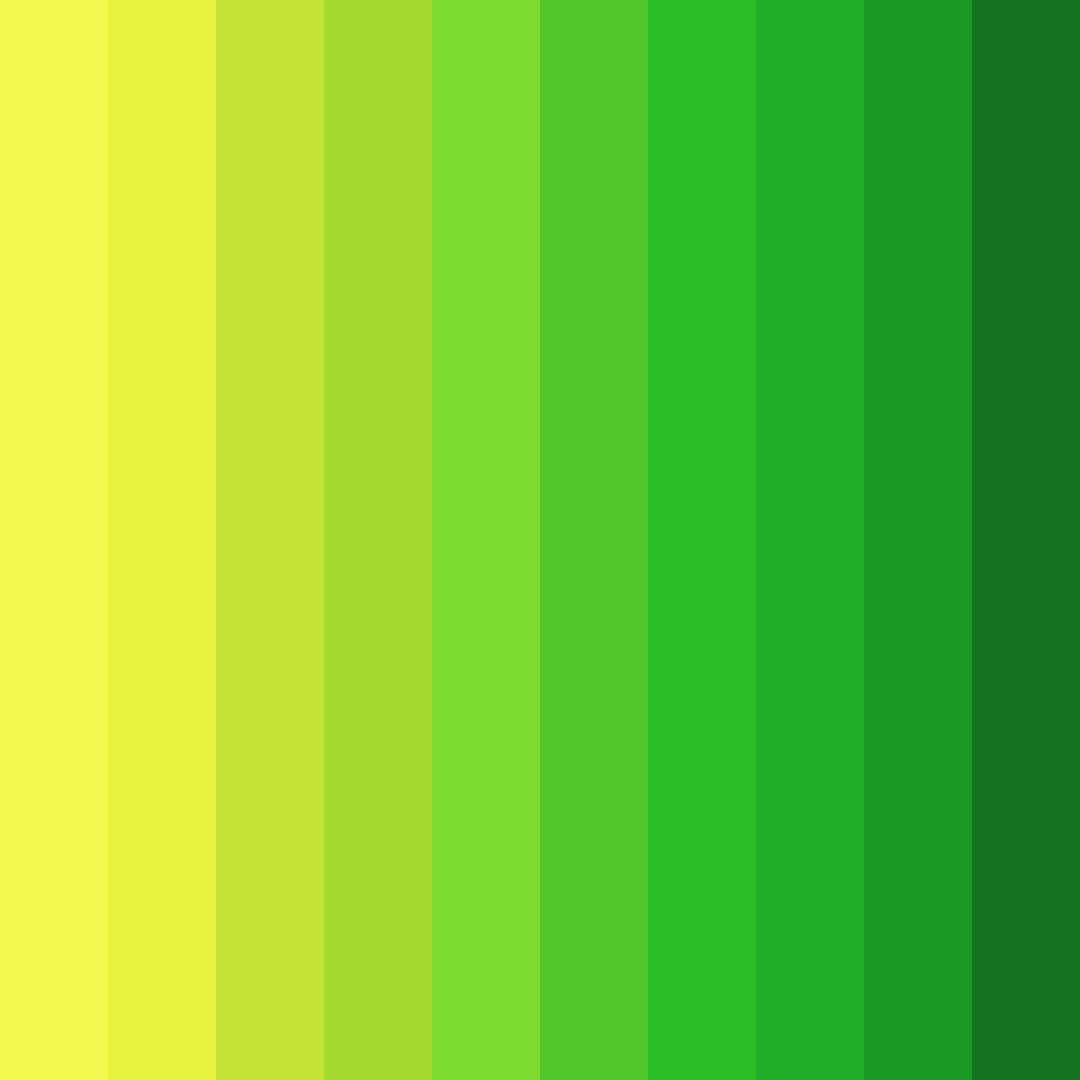 Download bright yellow green color palette PNG image (square)