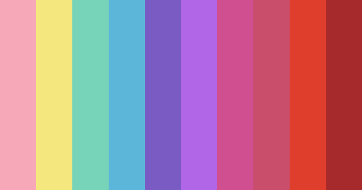 Download vivid spectrum serenade color palette PNG image (landscape)