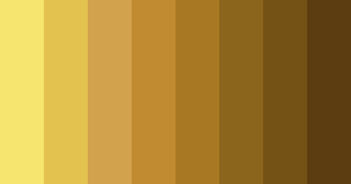 Download gold elegance color palette PNG image (landscape)