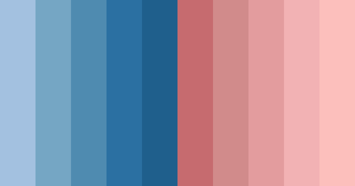 Download blue to red harmony color palette PNG image (landscape)