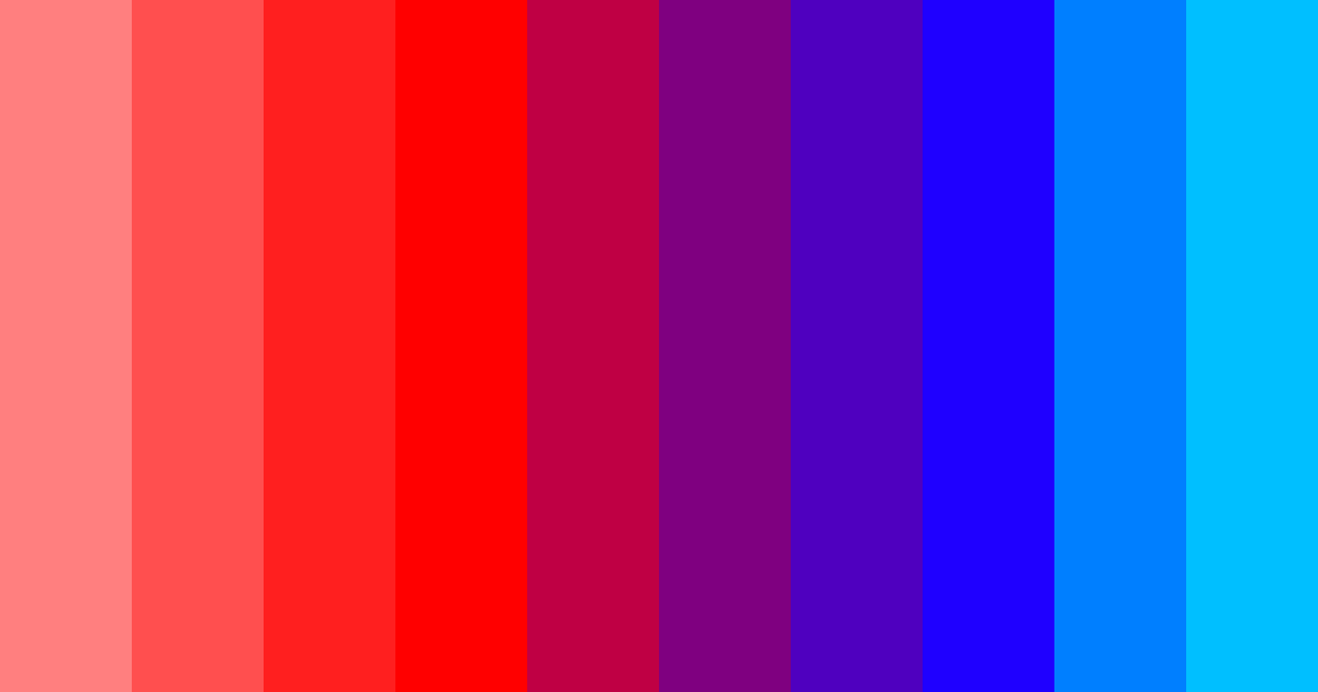 Download crimson to cobalt symphony color palette PNG image (landscape)