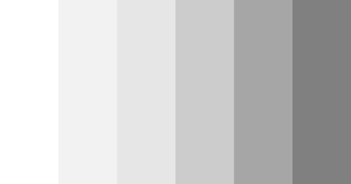 Download shades of white color palette PNG image (landscape)