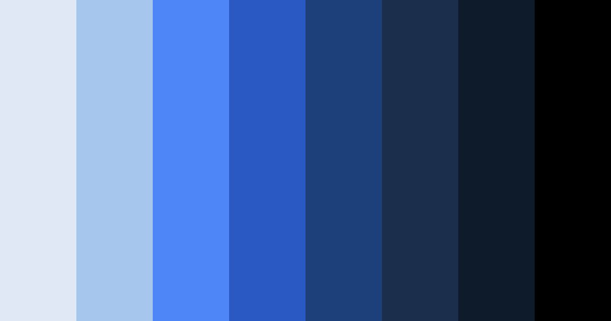 Download blue space color palette PNG image (landscape)