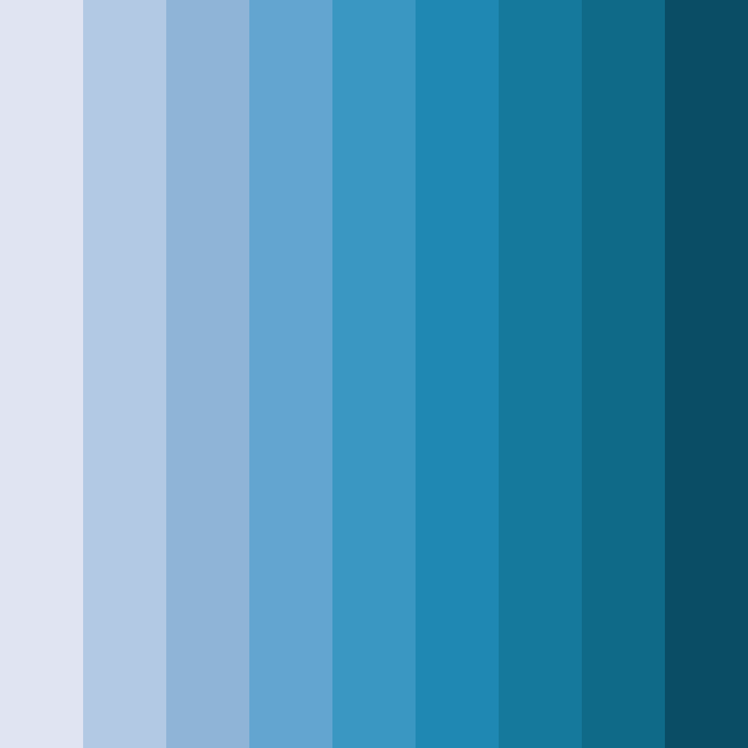 Download blue universe color palette PNG image (square)