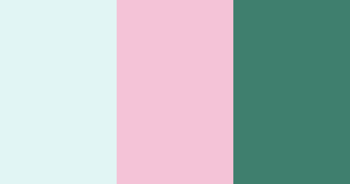 Download teal and pink dream color palette PNG image (landscape)