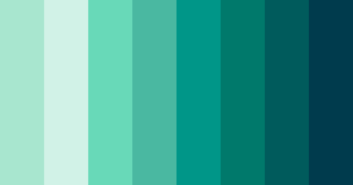 Download tropical tranquility color palette PNG image (landscape)