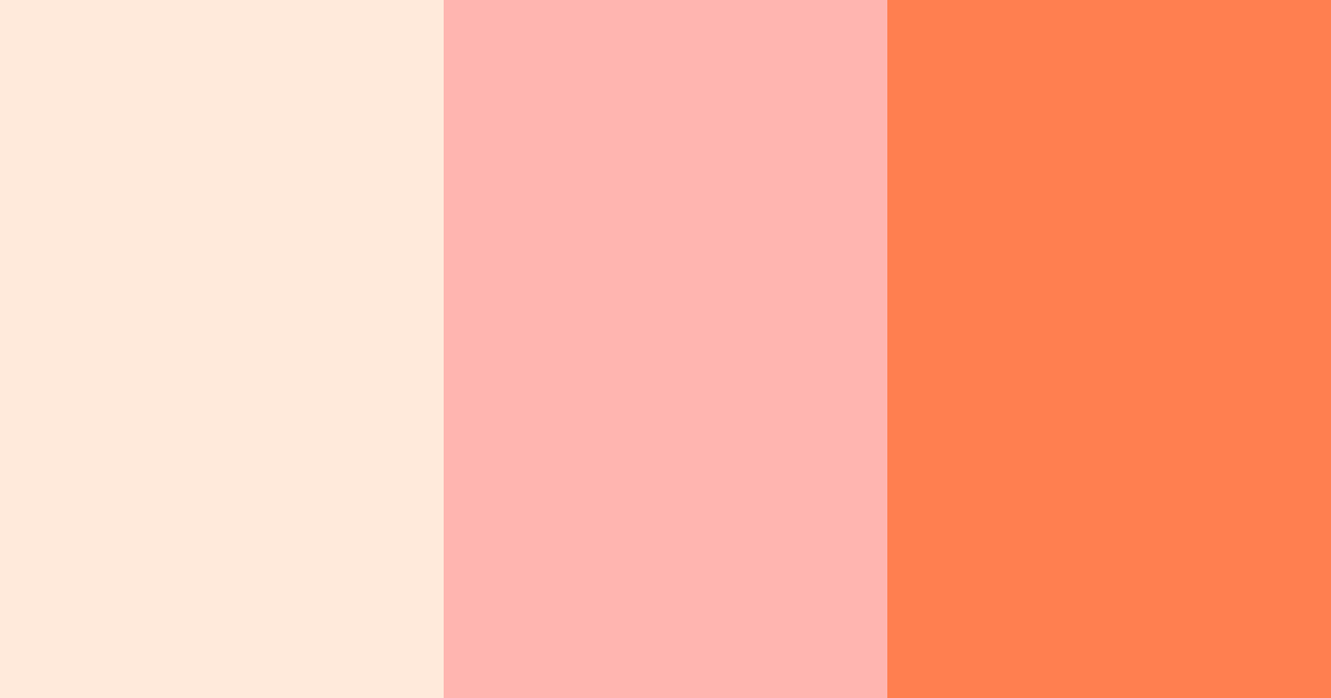 Download coral bliss color palette PNG image (landscape)