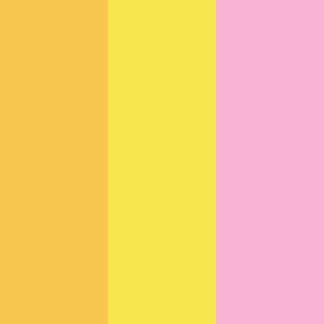 Download pink sunshine color palette PNG image (square)