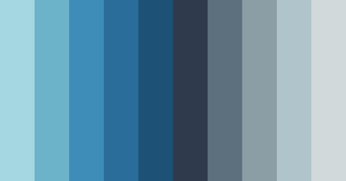 Download cool blue color palette PNG image (landscape)