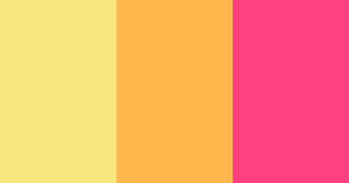 Download vibrant blue pink yellow color palette PNG image (landscape)