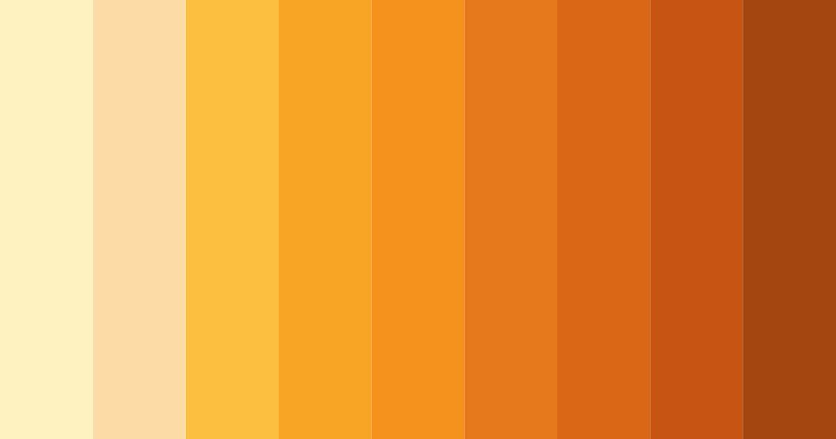 Download sunny yellow color palette PNG image (landscape)