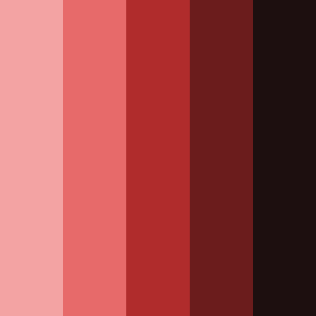 Download red and black elegance color palette PNG image (square)