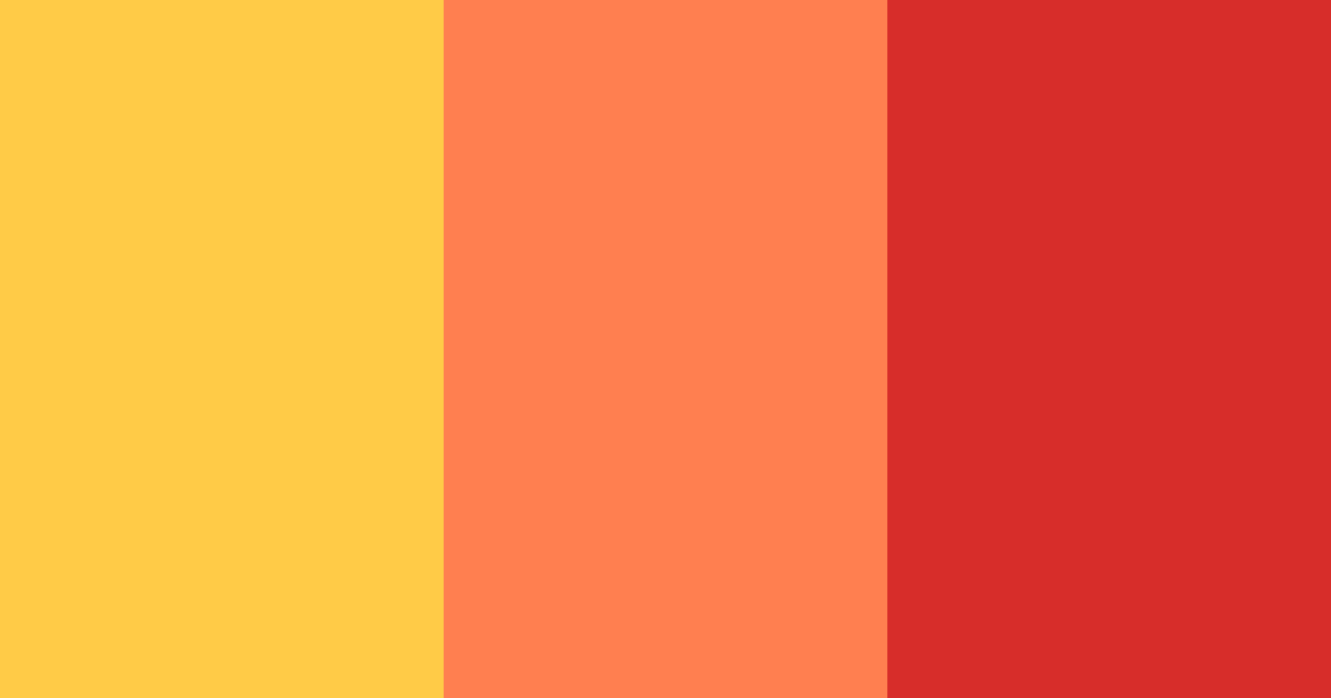 Download sunny coral color palette PNG image (landscape)