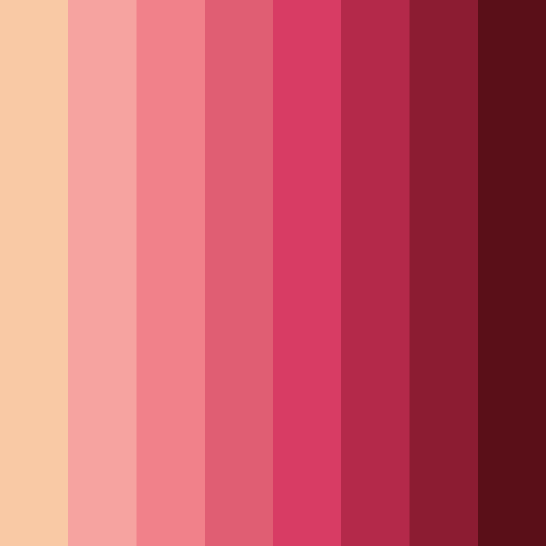 Download crimson sunset symphony color palette PNG image (square)
