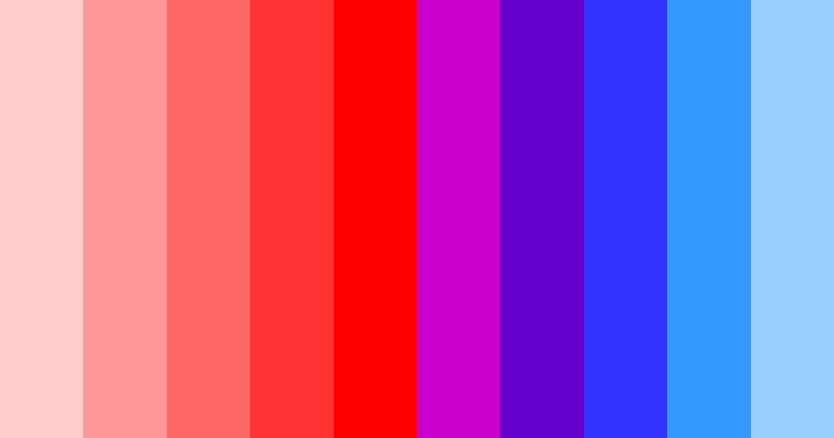Download vibrant rainbow color palette PNG image (landscape)