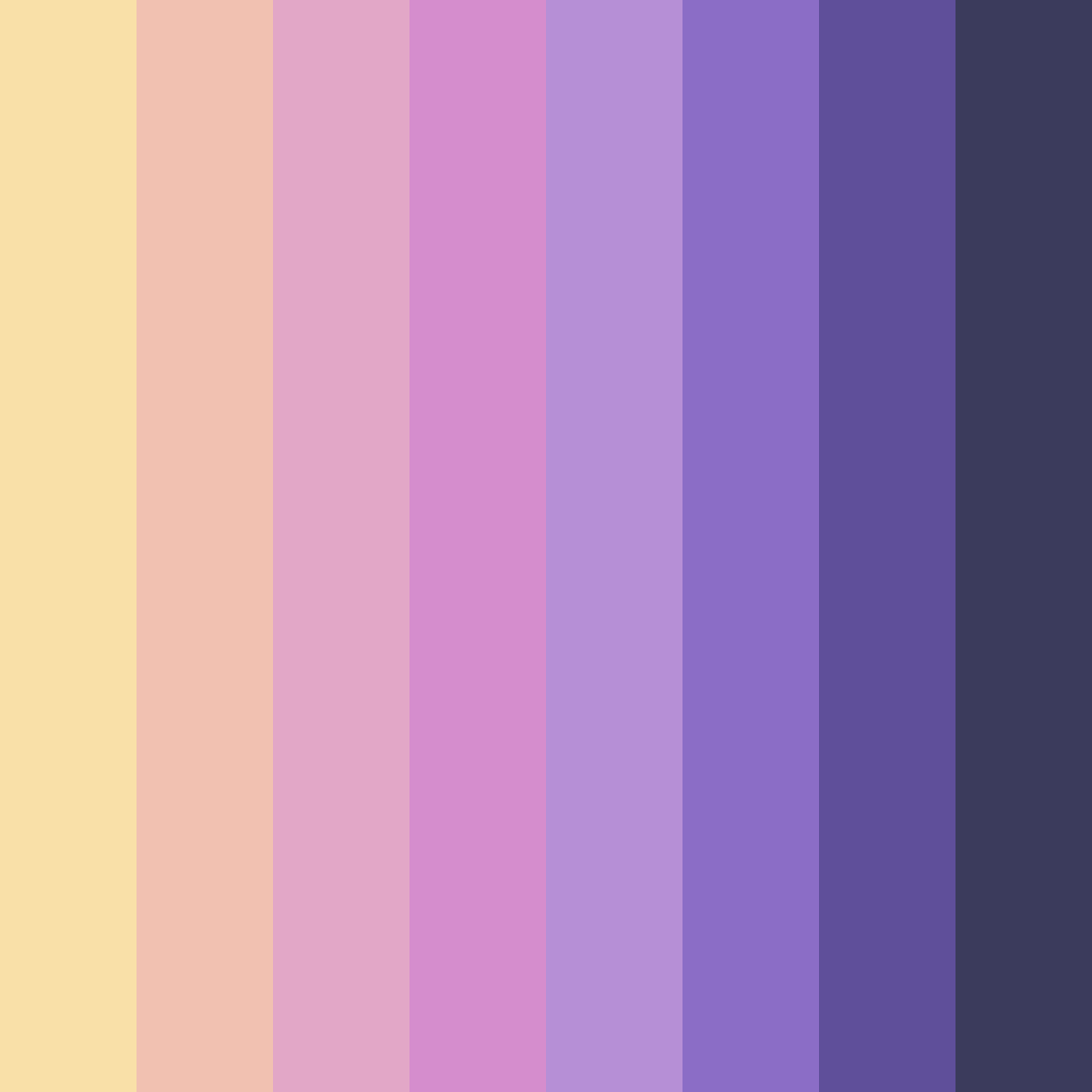 Download nostalgic haven color palette PNG image (square)