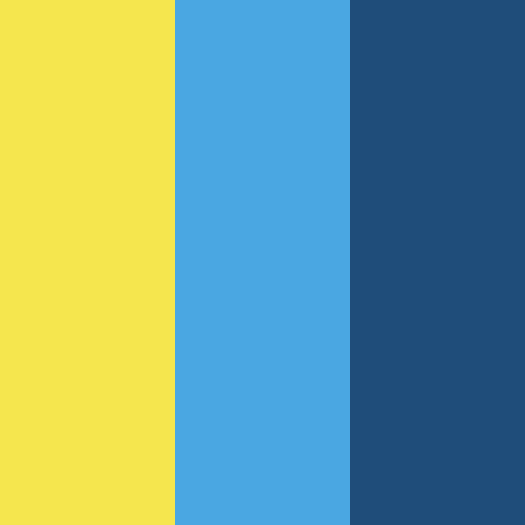 Download blue yellow color palette PNG image (square)