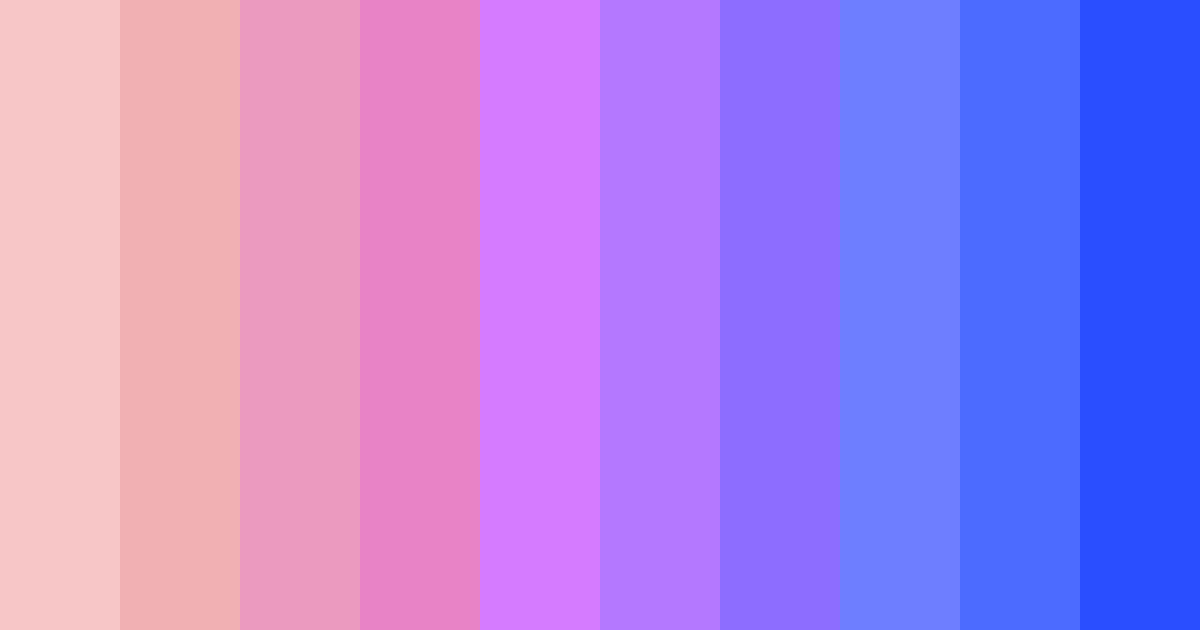 Download pink rainbow color palette PNG image (landscape)