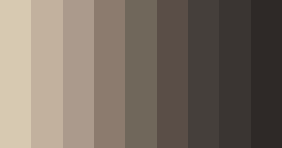Download brown grey shades color palette PNG image (landscape)