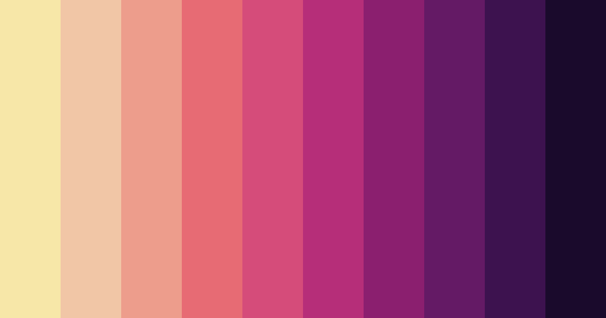 Download shades of pink color palette PNG image (landscape)