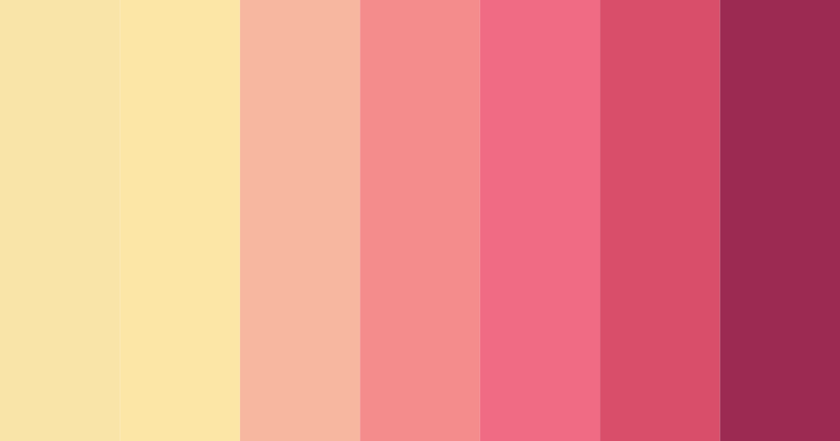 Download sunset blossom color palette PNG image (landscape)