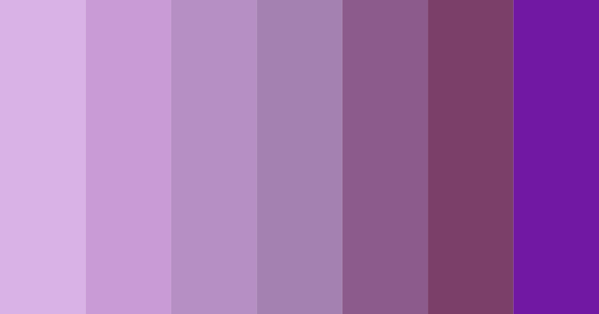 Download purple shades color palette PNG image (landscape)