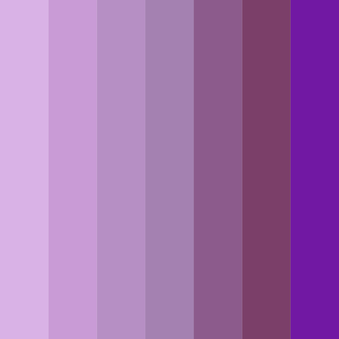 Download purple shades color palette PNG image (square)
